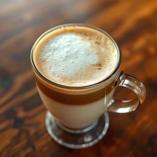 A classic cappuccino with a frothy top.